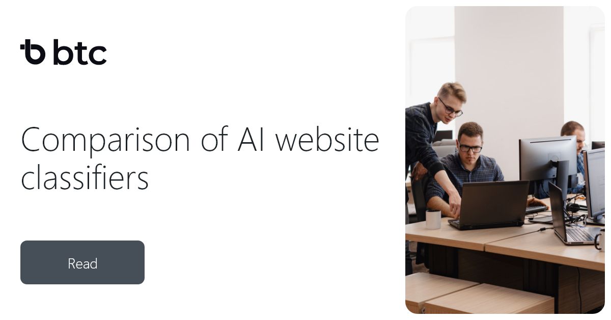 Comparison of AI website classifiers