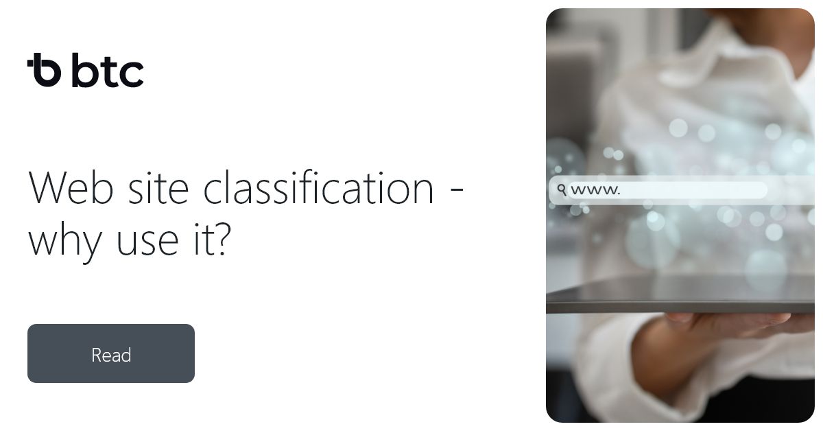 Website Classification Web site classification - why use it?