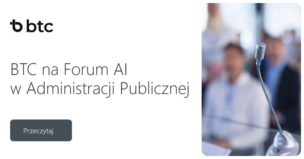 BTC na Forum AI w Administracji Publicznej
